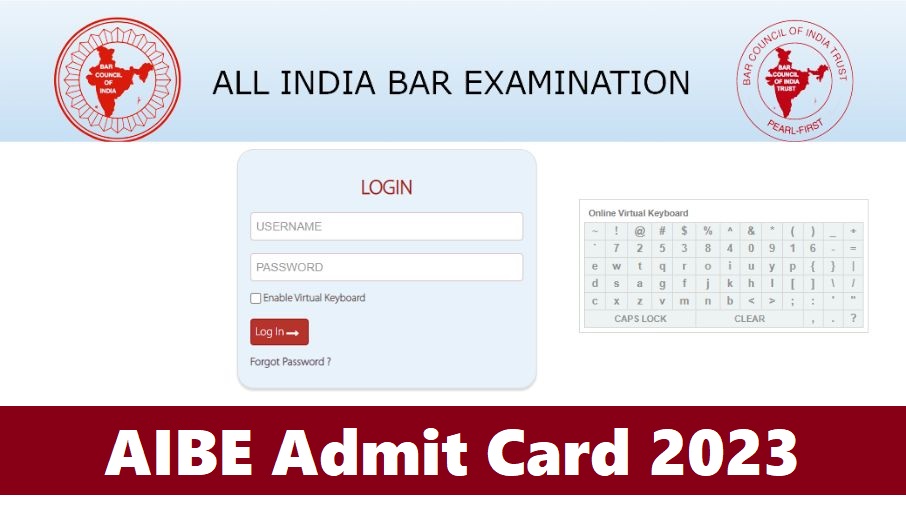 AIBE Admit Card 2023